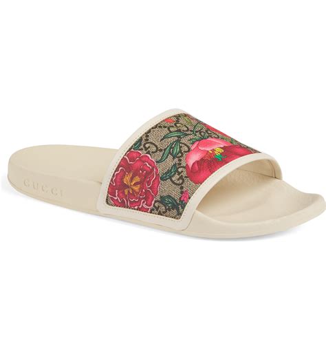 gucci women's fur slides|gucci floral slides nordstrom.